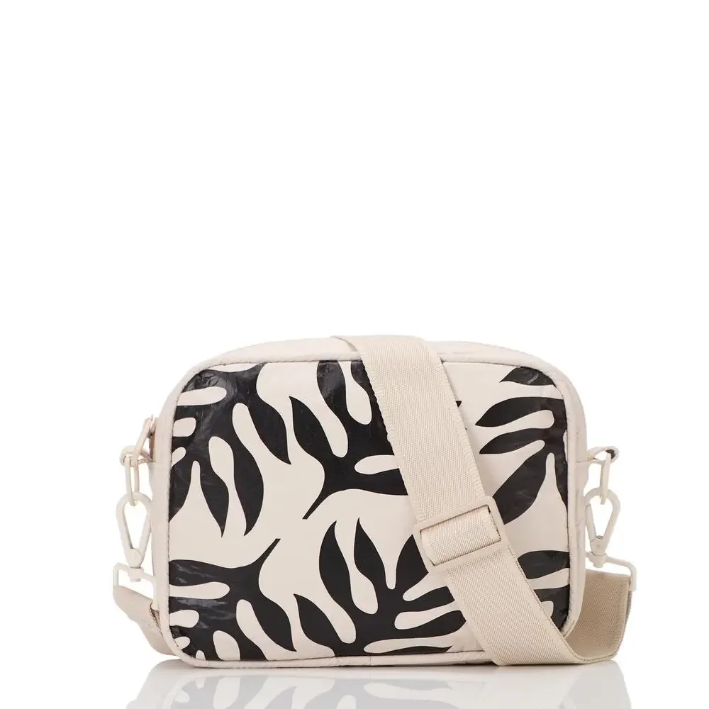 Aloha Collection• LE TOUR OLA Cross Body Bag Purse Black On Sandstone - Picture 5 of 12